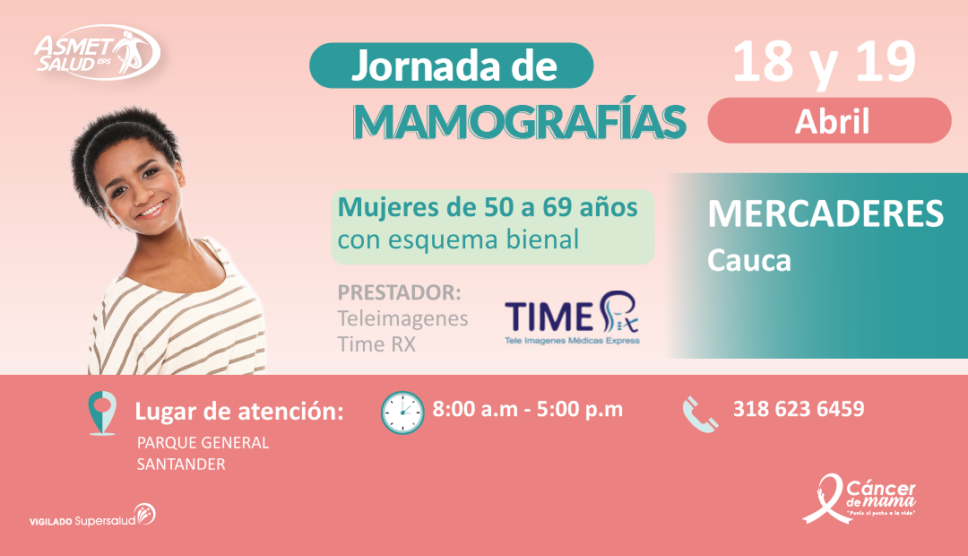 Jornada de Mamografías. Mercaderes, Cauca