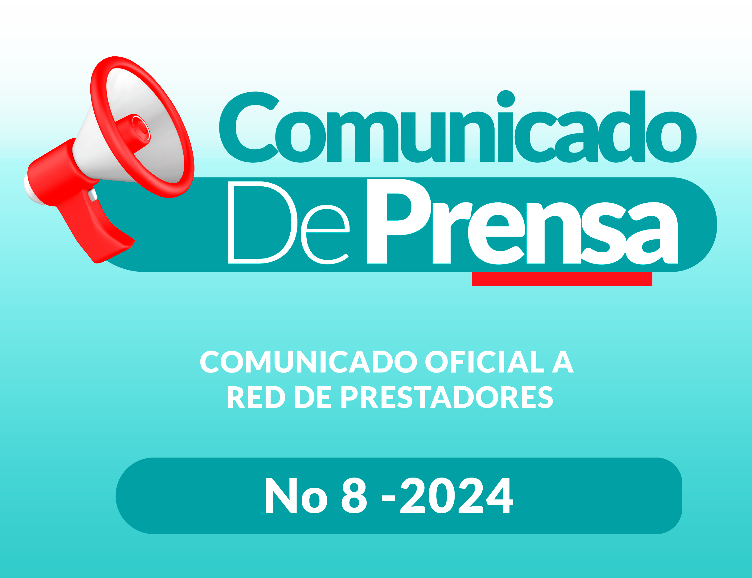 COMUNICADO DE PRENSA N°08- 2024 RED DE PRESTADORES